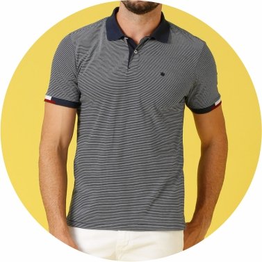 polo masculina meia malha listrada azul marinho se0101677 az0001 23