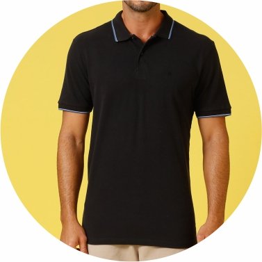 polo masculina piquet simples preta se0101681 di0002 16