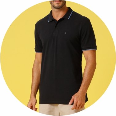 polo masculina piquet simples preta se0101681 di0002 18