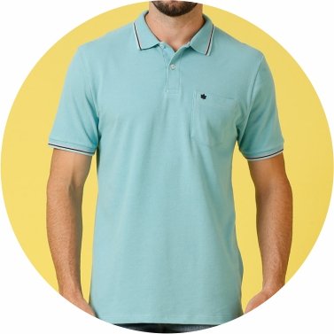 polo masculina regular fit bsica azul porcelana se0101683 az0628 18