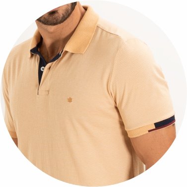 polo masculina meia malha listrada bege se0101677 bg0026 22