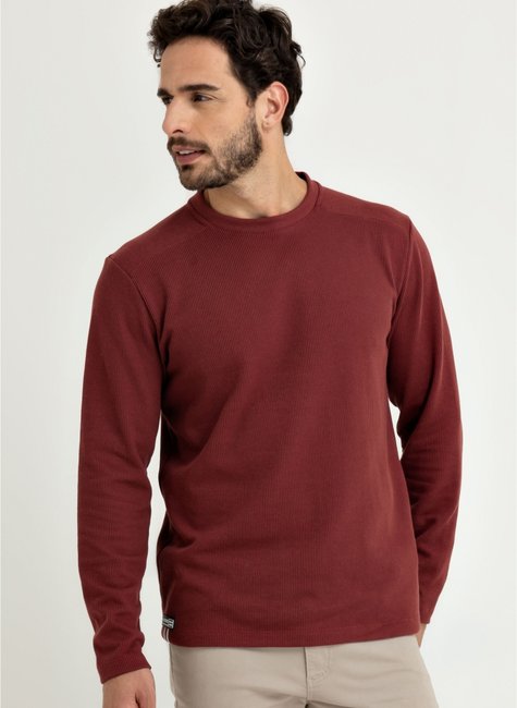 blusa manga longa tricot champy vermelho se0701014 vm0067