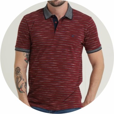 polo masculina piquet listrada regular fit vermelho se0101695 vm0067 7