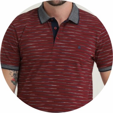 polo masculina piquet listrada regular fit vermelho se0101695 vm0067 8