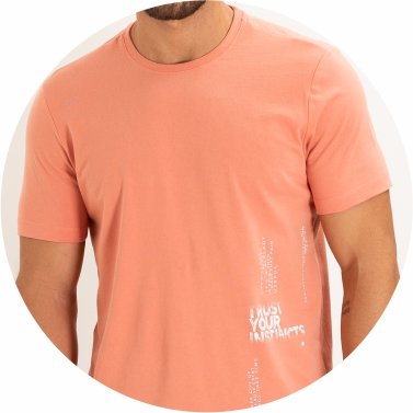 t shirt masculina meia malha regular fit salmon se0301230 lr0034 15