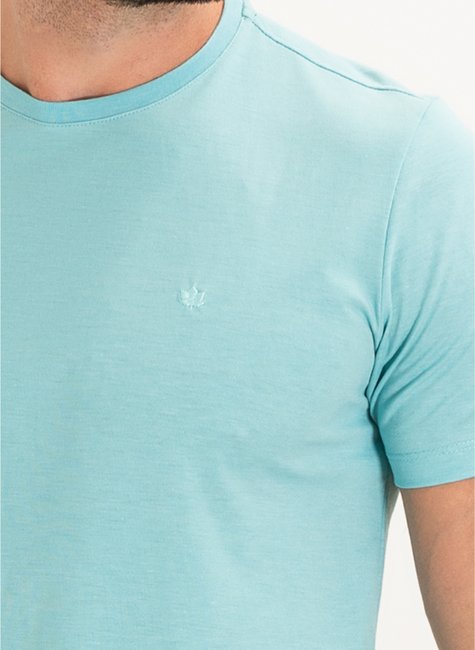 t shirt masculina basica meia malha regular fit azul claro se0301245 az0628 14