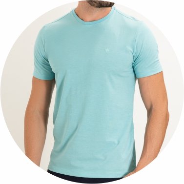 t shirt masculina basica meia malha regular fit azul claro se0301245 az0628 16