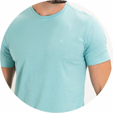 t shirt masculina bsica meia malha regular fit azul claro se0301245 az0628 17