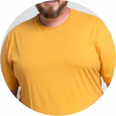 camiseta masculina plus size basica amarela se0305020 am0047 8