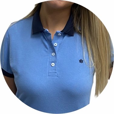 polo feminina piquet azul medio gola marinho se0102129 az0045 7