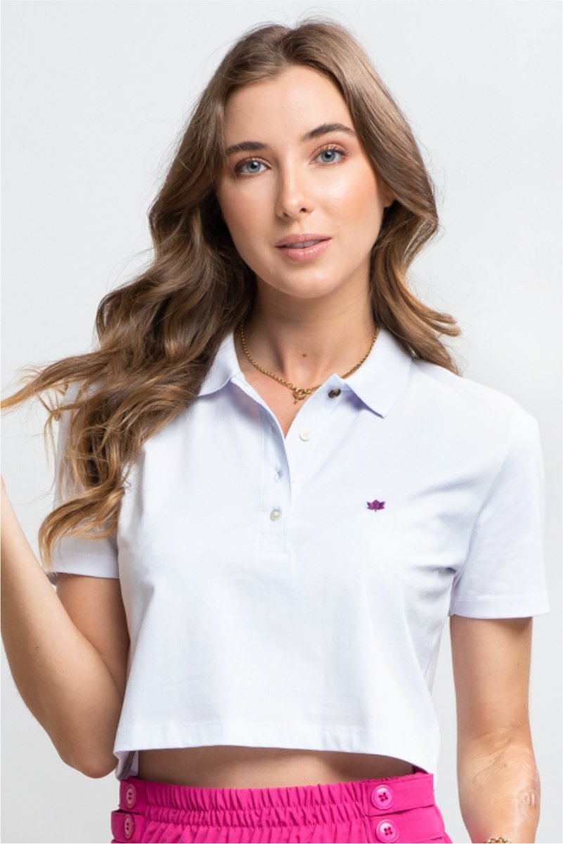 Cropped polo clearance