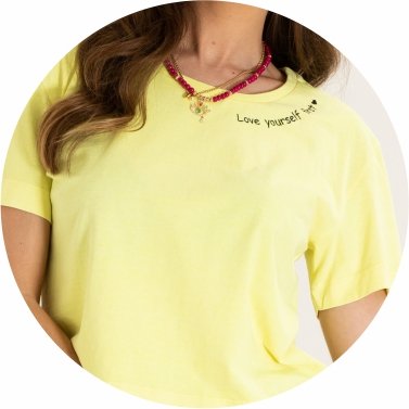 t shirt feminina meia malha slim fit estonada amarela se0302056 pt0102 29