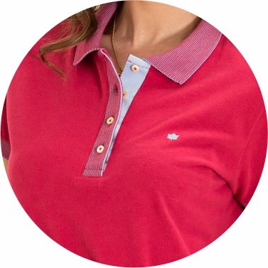 polo feminina piquet slim fit pink se0102130 rs0066 17