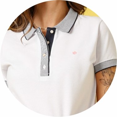 polo feminina piquet peitilho listrado se0102130 di0001 52