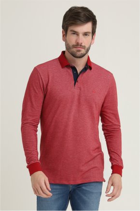polo masculina manga longa regular fit piquet binado vermelha se0201015 vm0002 3