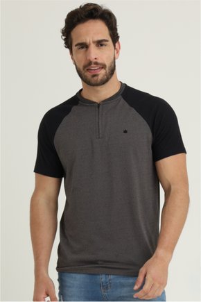 t shirt masculina slim fit ziper granito se0301248 cz0038 2