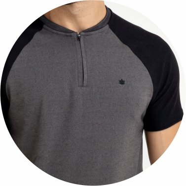 t shirt masculina slim fit ziper granito se0301248 cz0038 6