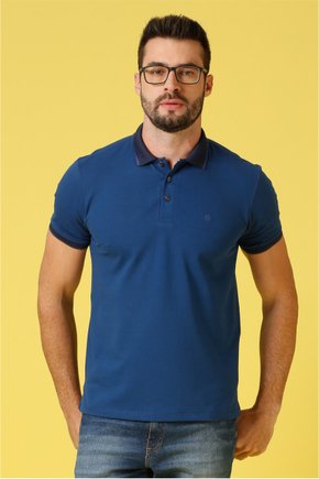 polo masculina piquet pima slim fit azul celeste se0101732 az0669 2