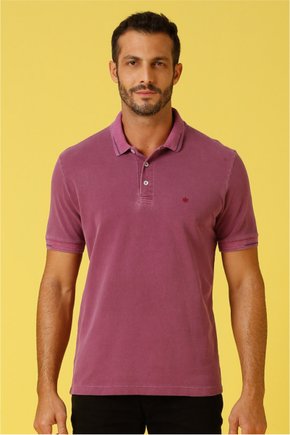 polo masculina meia malha estonada regular fit roxo se0101753 pt0151 3