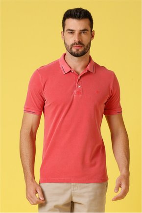 polo masculina meia malha estonada regular fit vermelho se0101753 pt0158 3