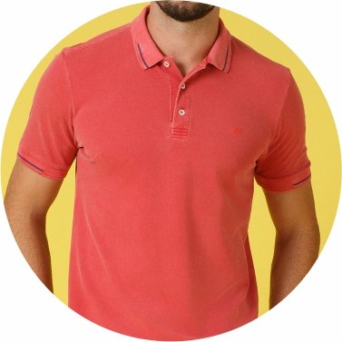 polo masculina meia malha estonada regular fit vermelho se0101753 pt0158 6