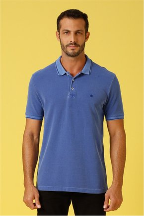 polo masculina piquet estonado slim fit azul cobalto se0101754 pt0153 3