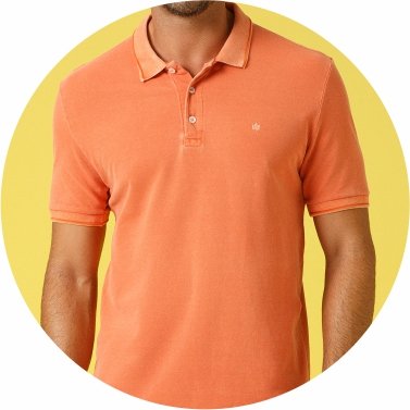 polo masculina piquet estonado slim fit laranja se0101754 pt0154 6