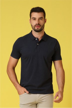 polo masculina meia malha slim fit azul marinho se0101762 az0001 6