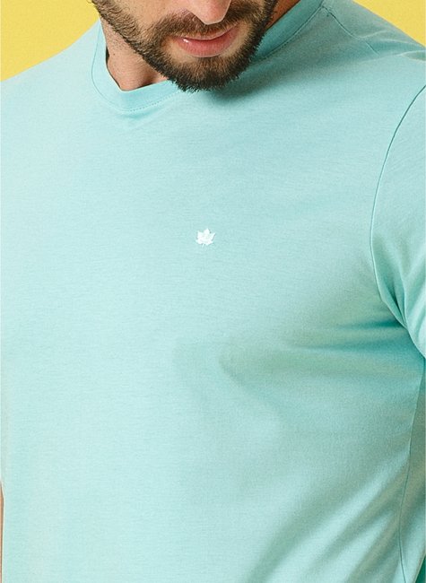 t shirt masculina malha pima regular fit verde se0301273 vd0138