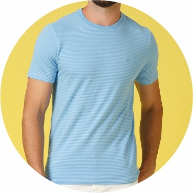 t shirt masculina meia malha listarda maquinetada slim fit azul se0301279 az0670 5