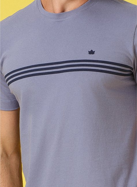 t shirt masculia meia malha estampo listra frente regular fit azul se0301282 az0669