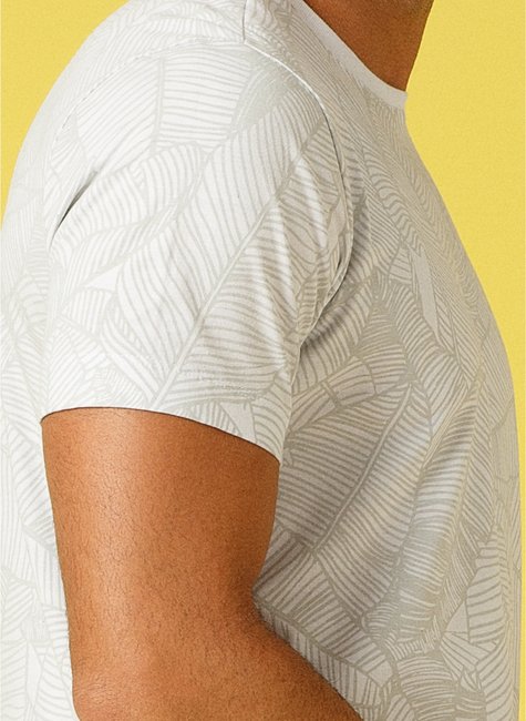 t shirt masculina meia malha slim fit estampa total branca se0301287 di0001