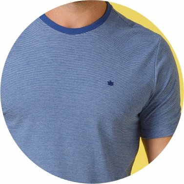 t shirt masculina meia malha listrada regular fit azul se0301295 az0650 5