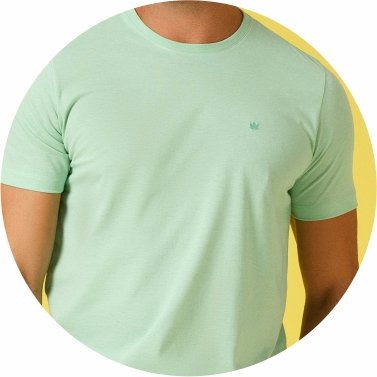 t shirt masculina meia malha mescla regular fit verde se0301296 vd0141 6