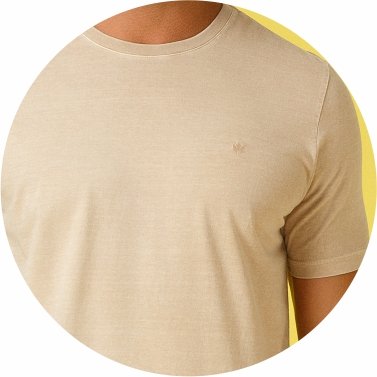 t shirt masculina meia malha regular fit estonada bege se0301297 pt0148 7