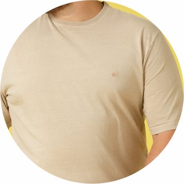 t shirt masculina plus size meia malha regular fit estonada bege se0305036 pt0148 6