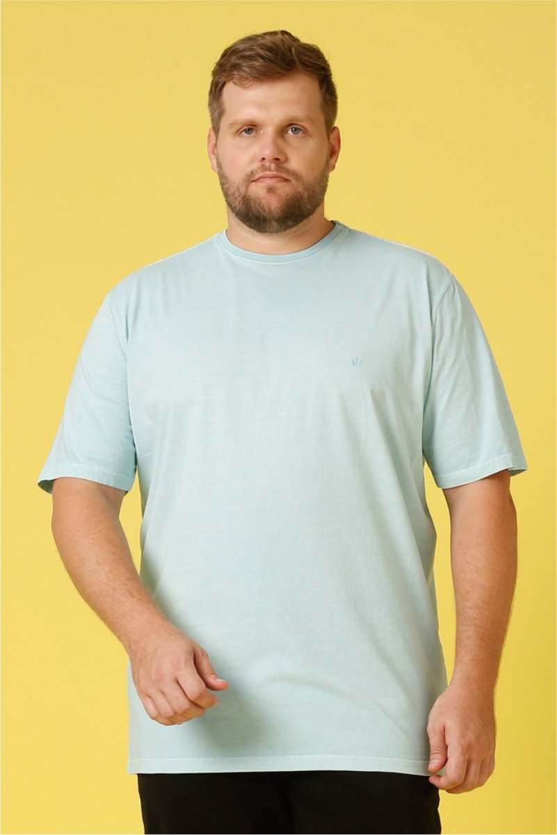 t shirt masculina plus size meia malha regular fit estonada azul se0305036 pt0161 2