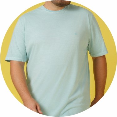 t shirt masculina plus size meia malha regular fit estonada azul se0305036 pt0161 5