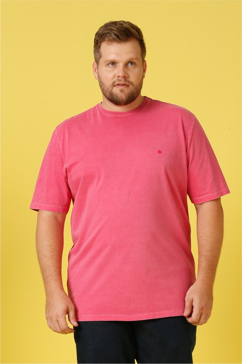 t shirt masculina plus size meia malha regular fit estonada rosa se0305036 pt0162 4