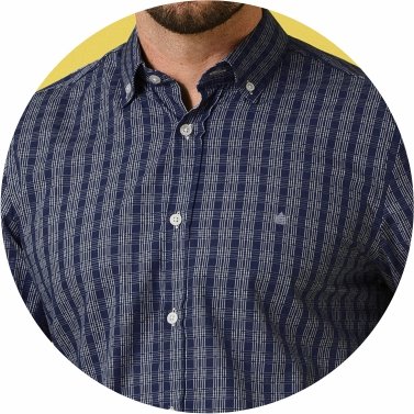 camisa social manga longa tricoline fio tinto slim fit azul se1001003 et0071 6