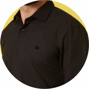 camisa social manga longa masculina slim fit tricoline stretch preta se1001001 di0002 6