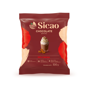 016182 chocolate em po sicao 300g 33 cacau 208420624862
