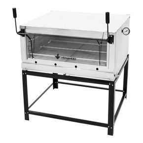 001764 forno a gas 80x60 inox roma firi90 venancio 7893956014237