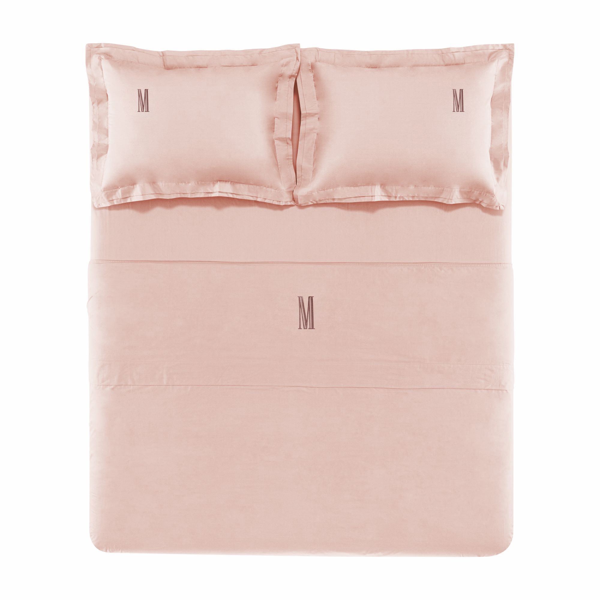 Jogo de Cama Trussardi 200 Fios Percal 100% Algodão San Pietro Soft Rose  Queen