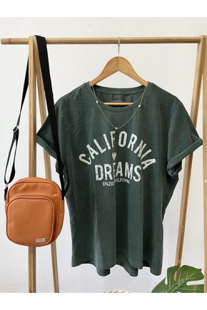 T-Shirt Plus Size Verde California Dreams