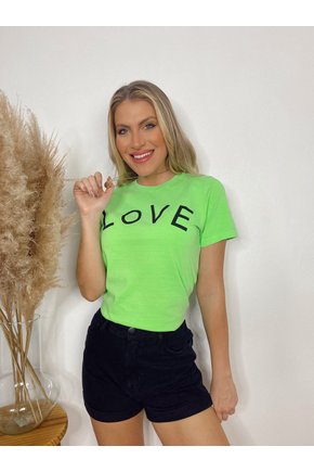 T-Shirt Verde Estonada Love