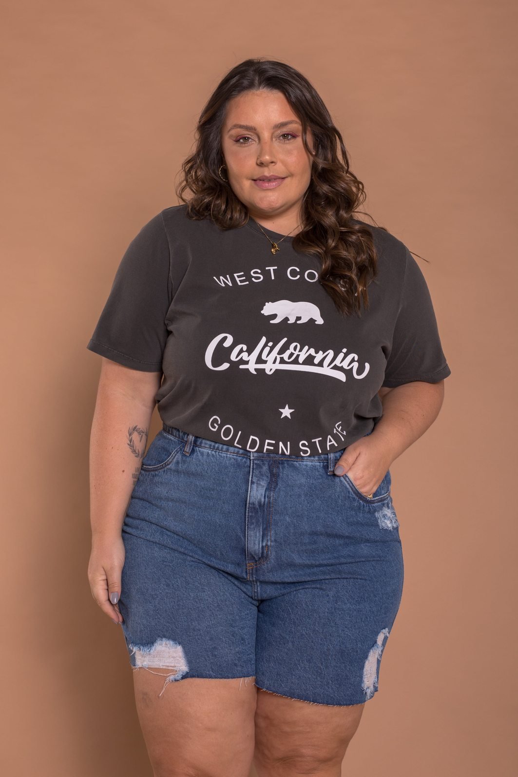 Jeans destroyed hot sale plus size