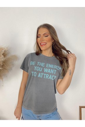 T-Shirt Cinza Energia