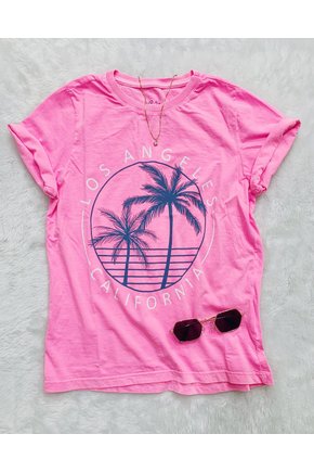 T-Shirt Rosa Estonada California