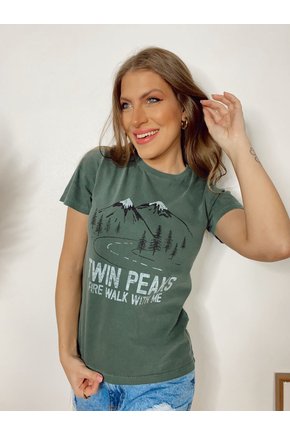 T-Shirt Verde Twin Peaks
